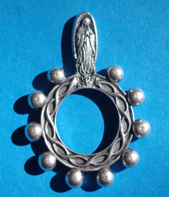 Our Lady of Guadalupe Silhouette Rosary Ring